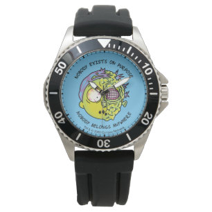 RICK AND MORTY™ Stylised Morty Fly Quote Watch