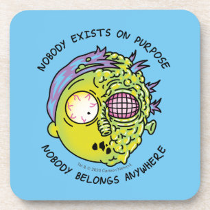 RICK AND MORTY™   Stylized Morty Fly Quote Coaster