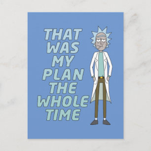 RICK AND MORTY™   That Was My Plan The Whole time Invitation Postcard