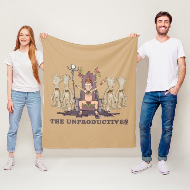 RICK AND MORTY™ | The Unproductives Fleece Blanket (In Situ)