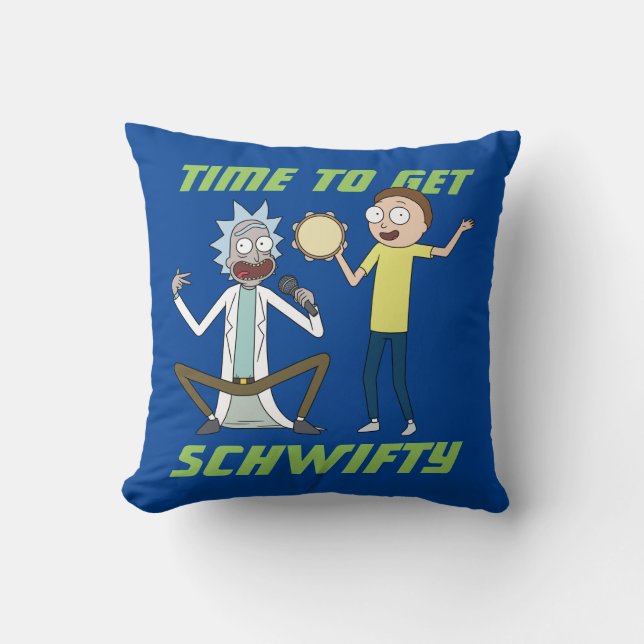 RICK AND MORTY™ | Time To Get Schwifty Cushion (Front)