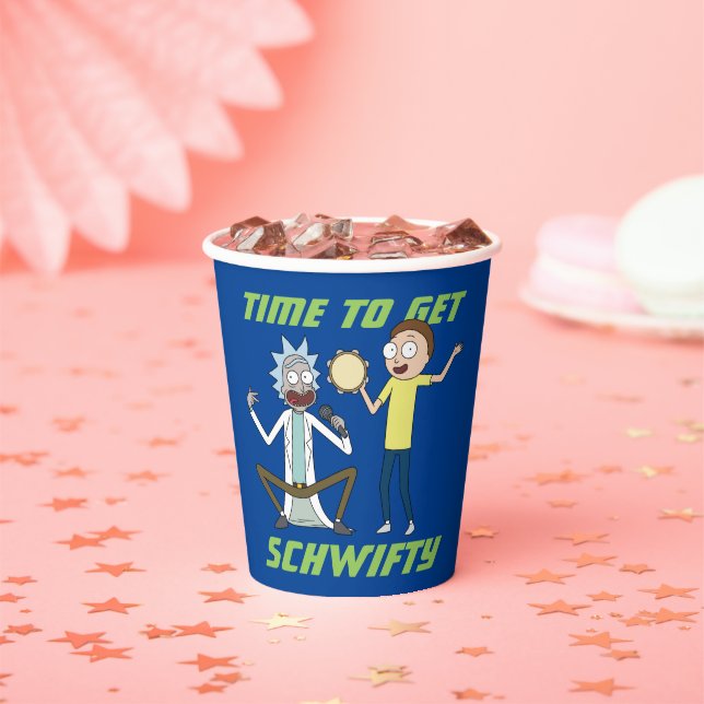 RICK AND MORTY™ | Time To Get Schwifty Paper Cups (Insitu)