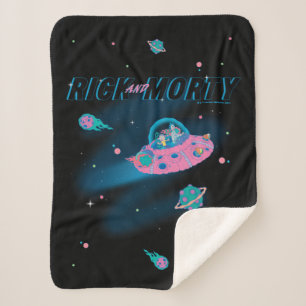 RICK AND MORTY™   Travelling Through Space Sherpa Blanket