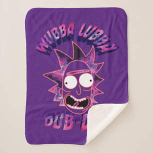 RICK AND MORTY™ Wubba Lubba Dub-Dub Sherpa Blanket