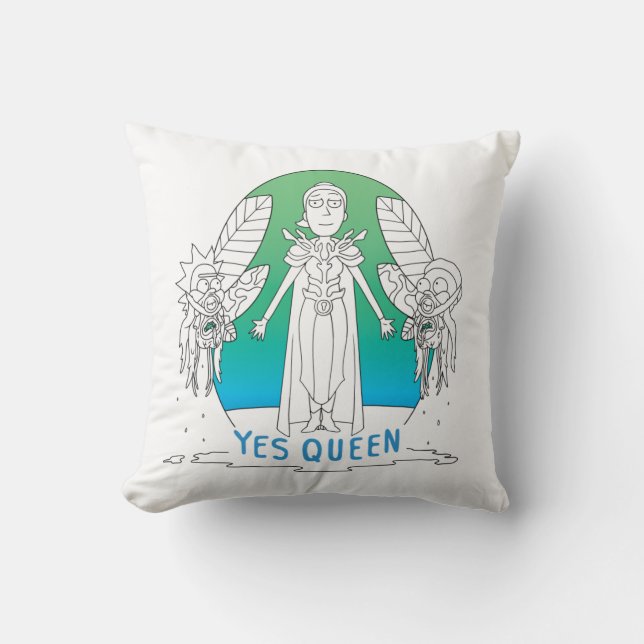 RICK AND MORTY™ | Yes Queen Cushion (Front)