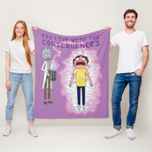 RICK AND MORTY™   You Live With The Consequences Fleece Blanket