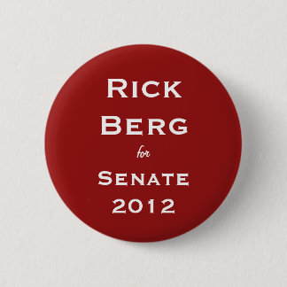 Rick Berg 2012 Buttion 6 Cm Round Badge