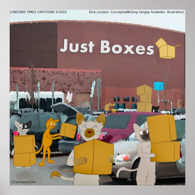 Rick London Big Box Stores For Cats Comic  Poster (Front)