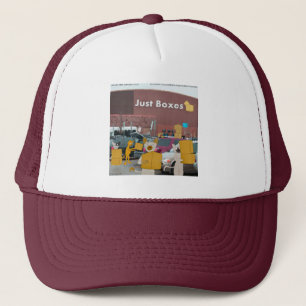 Rick London Big Box Stores For Cats Comic Trucker Hat