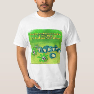 Rick London Border Collie Flower Comic  T-Shirt