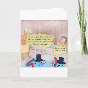 Rick London Comic Snowman Funny Gifts Holiday Card