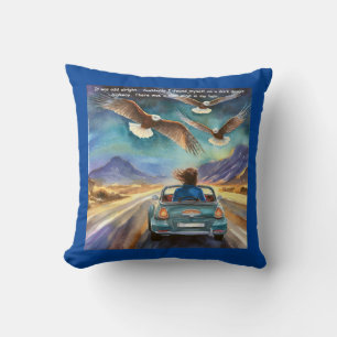 Rick London Driving In The Dark Funny Comic Cushion