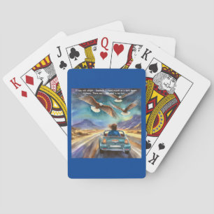 Rick London Driving In The Dark Funny Comic  Playing Cards