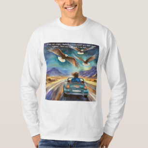Rick London Driving In The Dark Funny Comic T-Shirt