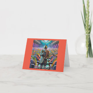 Rick London Fish Nightclub Singer Comic Holiday Card