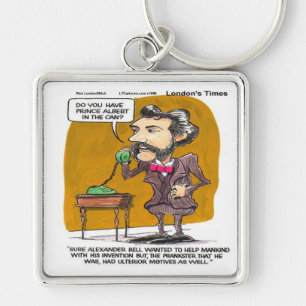 Rick London Funny Alexander Bell Phone Prank Key Ring