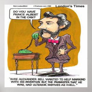 Rick London Funny Alexander Bell PhonePrank Poster