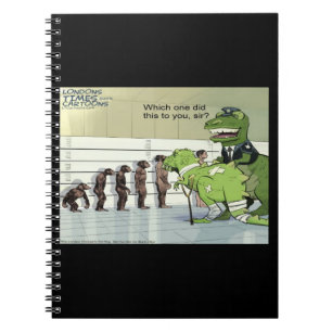 Rick London Funny Dinosaur Police Lineup  Notebook