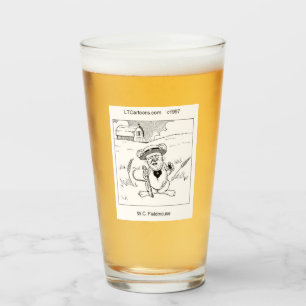 Rick London Funny Field Mouse Comic  Glass