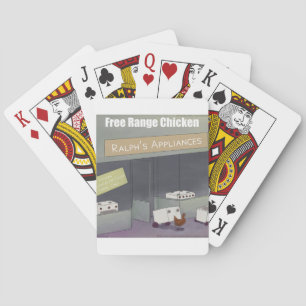 Rick London Funny Free-Range Chicken Playing Cards