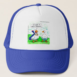 Rick London Funny Goose Vampire Wearing Bells  Trucker Hat