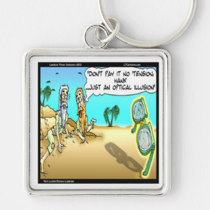 Rick London Funny Optical Optometrist Illusion Key Ring