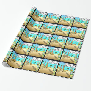 Rick London Funny Optical Optometrist Illusion Wrapping Paper