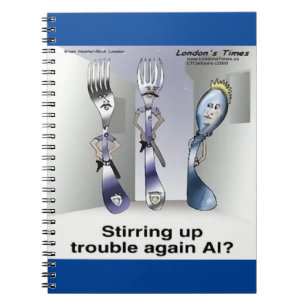 Rick London Funny Silverware Police Notebook