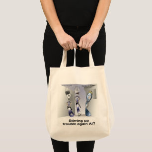 Rick London Funny Silverware Police Tote Bag