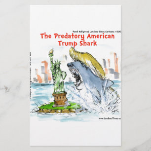 Rick London Funny Trump Shark Stationery