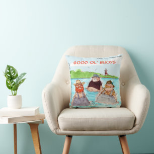 Rick London Good Ol' Buoys Funny Comic Cushion