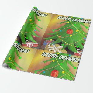 Rick London "Hoodie Ornament" Christmas Funny Wrapping Paper