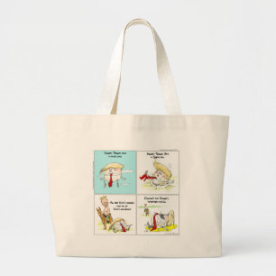 Rick London "Humpty Trumpty" Funny Gifts Large Tote Bag