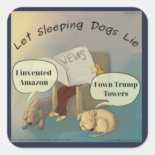Rick London "Let Sleeping Dogs Lie" Comic Stickers
