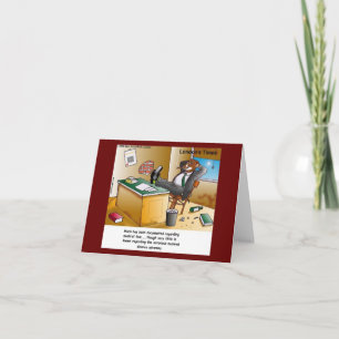 Rick London Muskrat Divorce Attorney Comic  Card