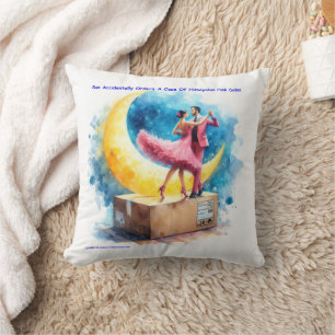 Rick London Pink Himalayan Salsa Funny  Cushion