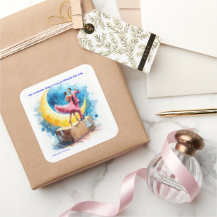 Rick London Pink Himalayan Salsa Funny Square Sticker