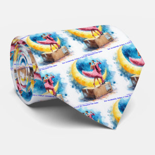 Rick London Pink Himalayan Salsa Funny  Tie