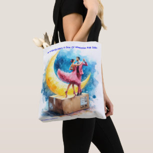 Rick London Pink Himalayan Salsa Funny Tote Bag
