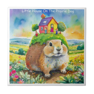 Rick London Prairie Dog Life Comic Ceramic Tile