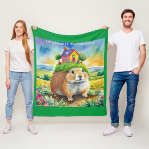 Rick London Prairie Dog Life Comic Fleece Blanket