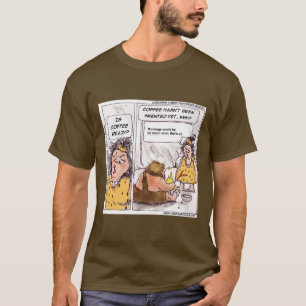 Rick London Prehistoric Coffee Funny Cartoon T-Shirt
