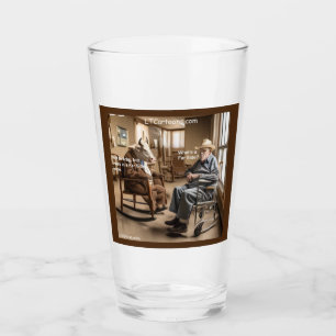 Rick London Retired Far Side Cow Likes To Brag Glass