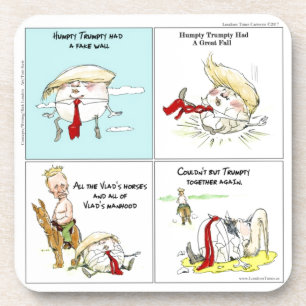 Rick London "Trumpty Dumpty" Funny Trump Gift Coaster