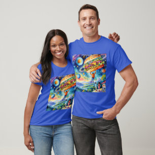 Rick London Vegan Sees Meateator In Space Funny T-Shirt
