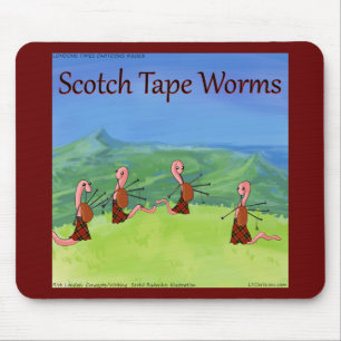 Rick London Worms From Scotland Funny Mouse Pad