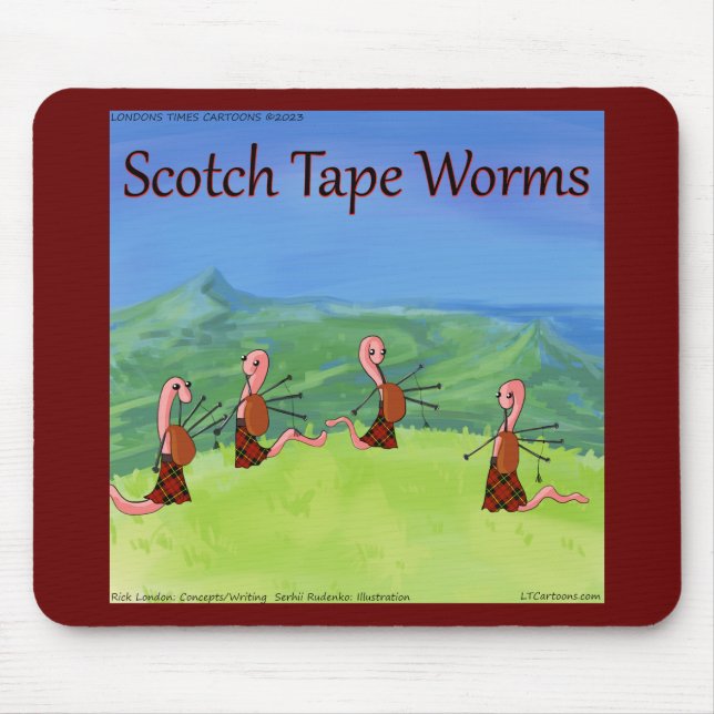 Rick London Worms From Scotland Funny Mouse Pad (Front)