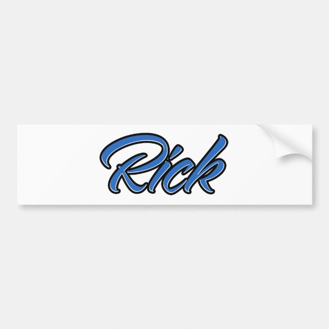Rick Name blue Aufkleber Sticker Autoaufkleber (Front)