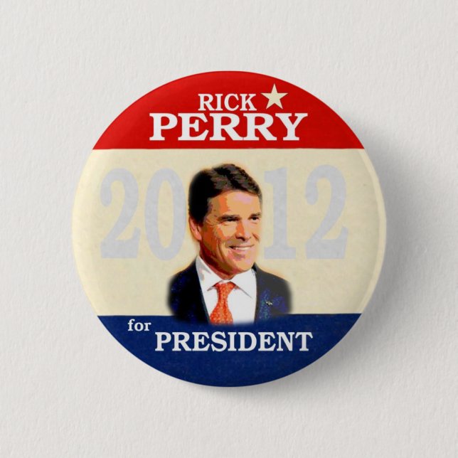 Rick Perry 2012 6 Cm Round Badge (Front)