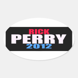 Rick Perry 2012 Oval Sticker